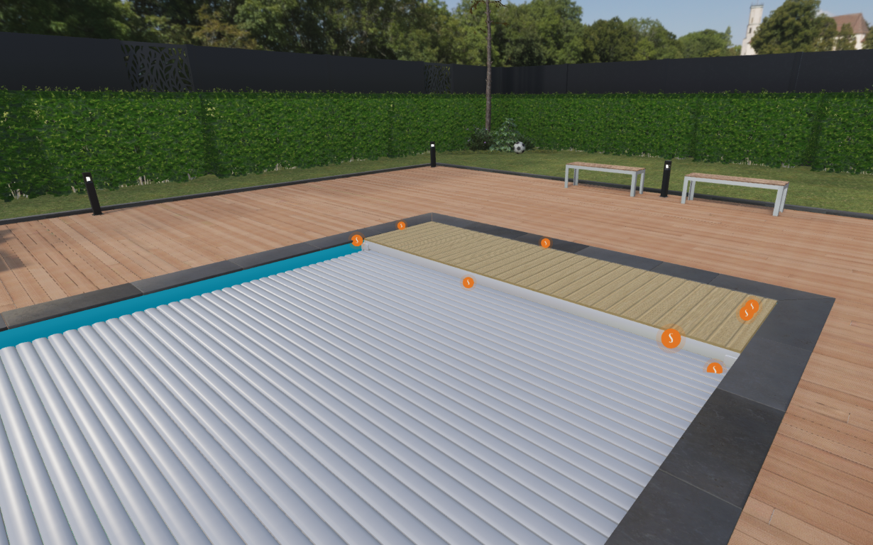 Poolabdeckung Unterflur