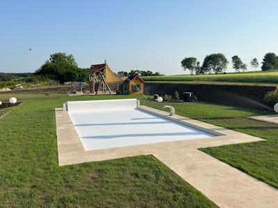 PoolSide Coverdeck Aqua Poolcover