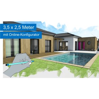Styropor-Poolset &bdquo;Our Own Special Pool&ldquo;, 3,5 x 2,5 m
