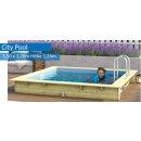 City-Pool, rechteckig, 3,50 x 3,20  x 1,24 m