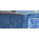 Folie Marmor Blau (Wand + Boden)