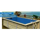 City-Pool, rechteckig, 5,30 x 3,50 x 1,24 m
