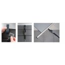 Stangenabdeckung Easy pro m2 inkl. Handkurbel, Anthrazitgrau