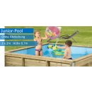 Junior Pool aus Massivholz 2 x 2 m, 0,7 m tief