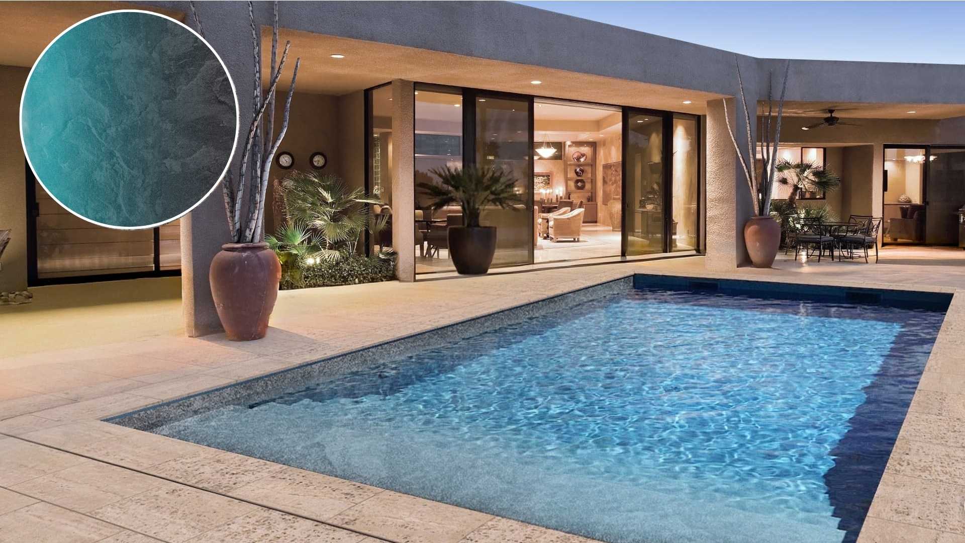 Poolfolie 3D Black Slate