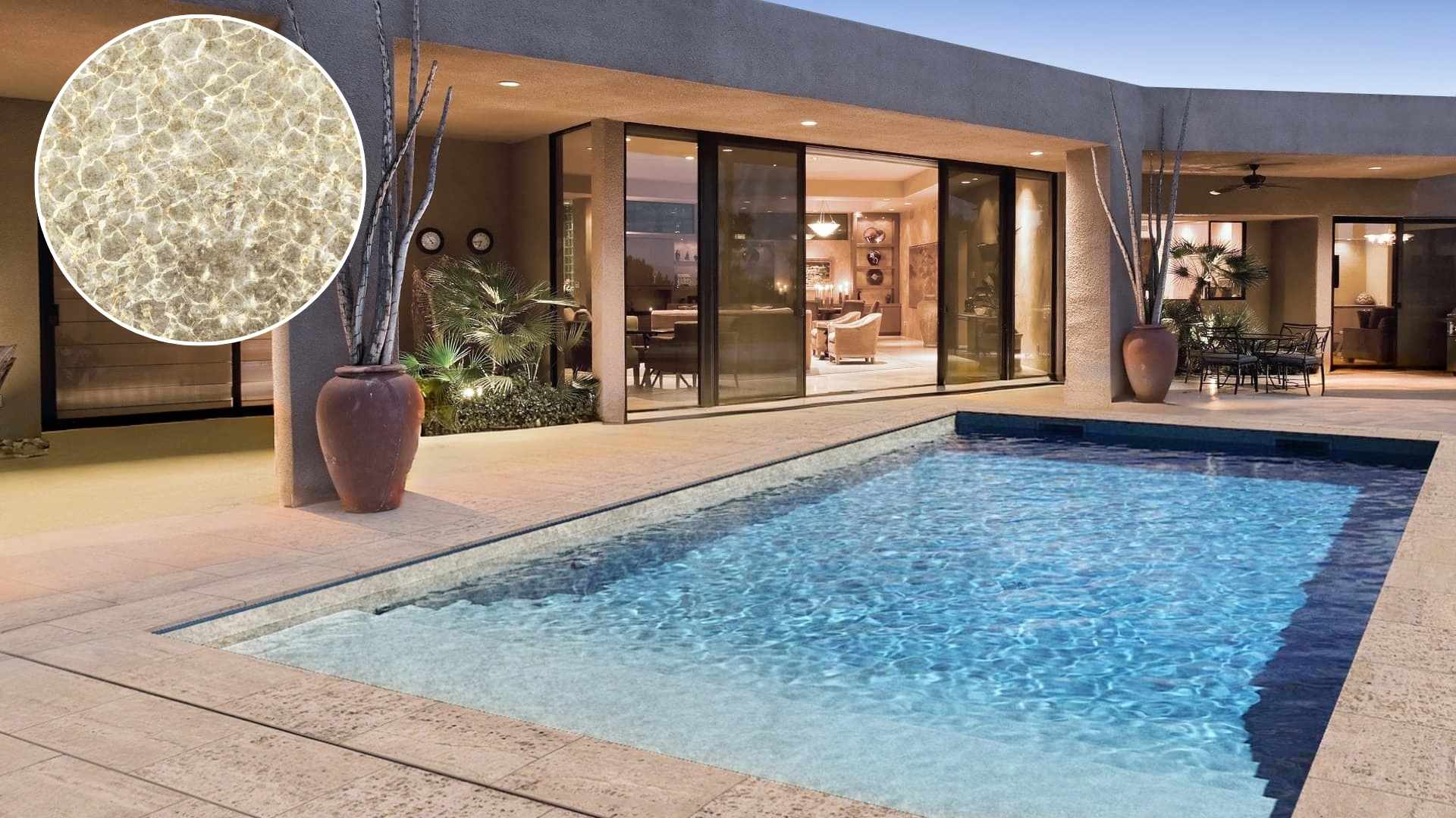 Poolfolie 3D Sand