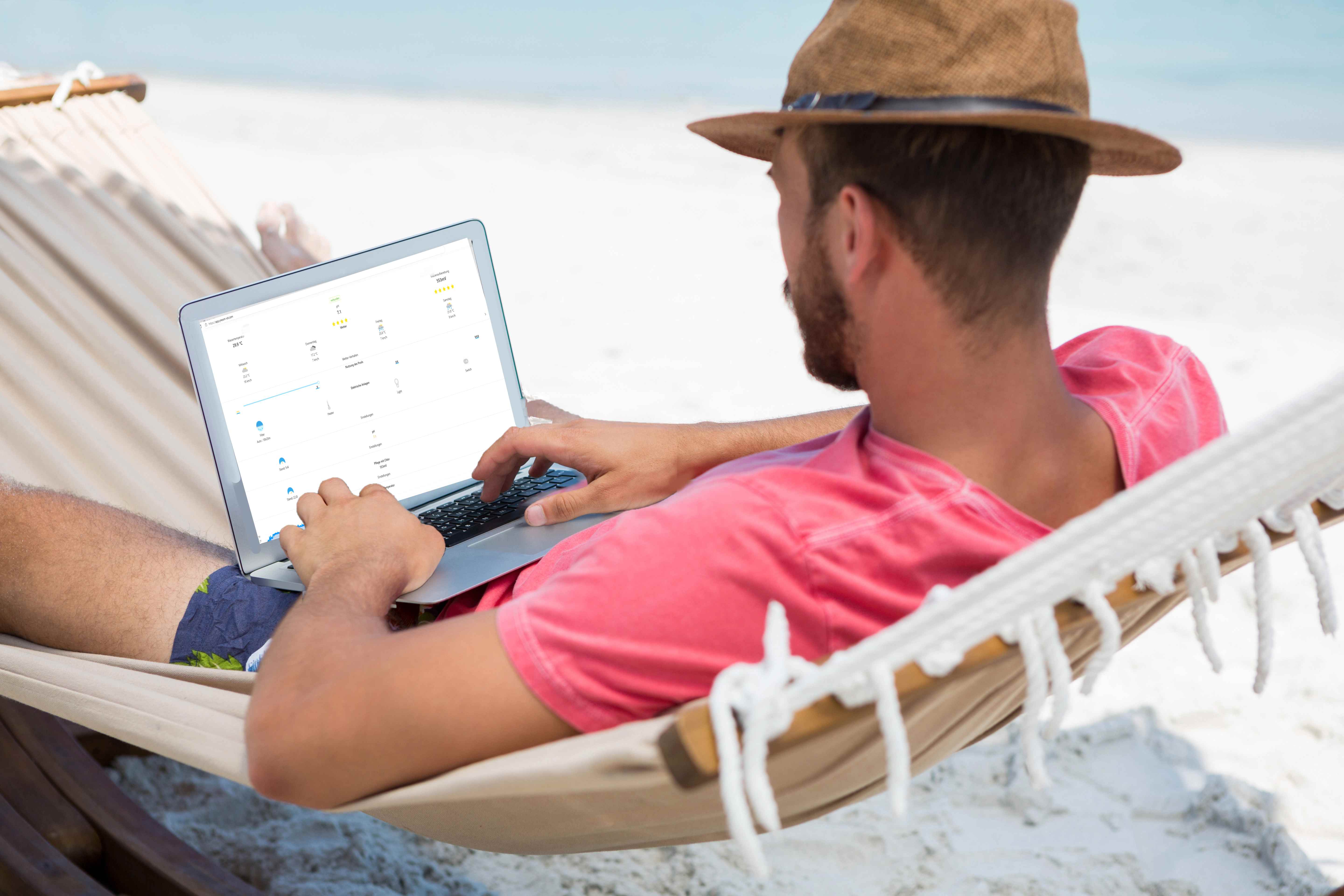 Smart Pool Steuerung vom Urlaub Pool manager